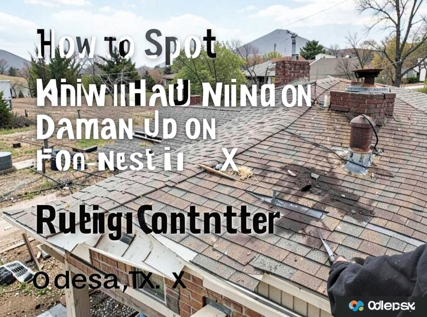 How to Spot Hail and Wind Damage on Roofs in Odessa, TX